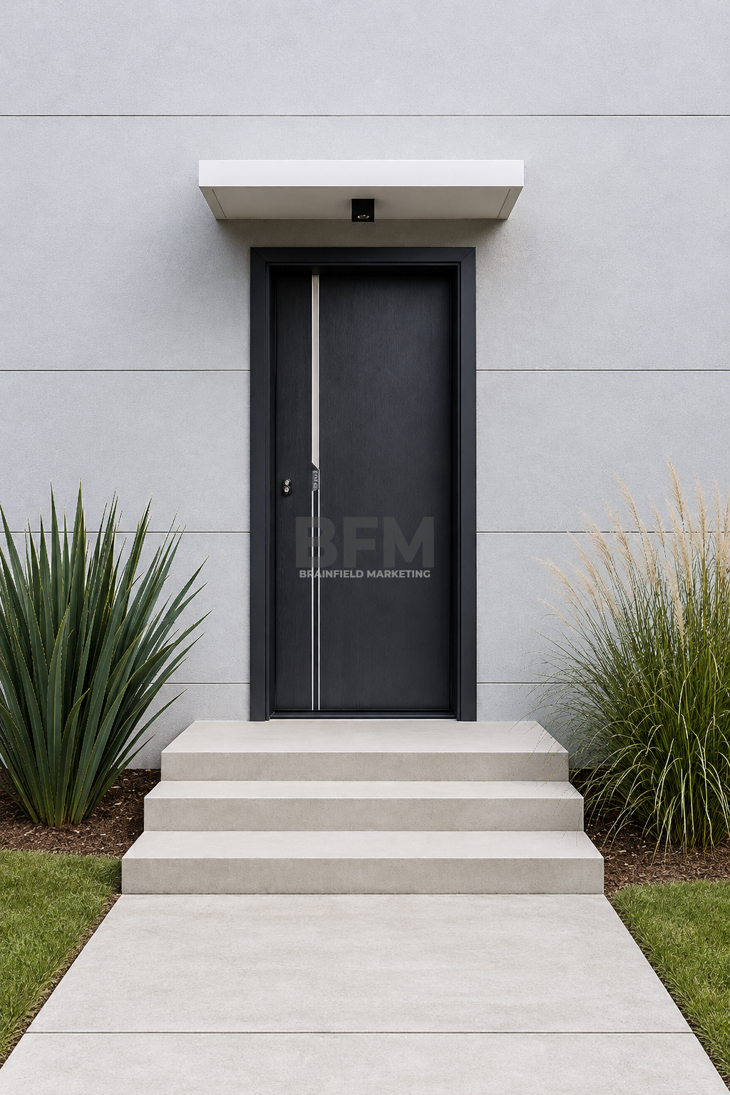 Zinc Alloy Modern Entrance Door Series