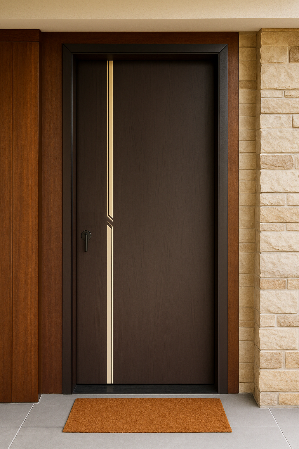 Zinc Alloy Modern Entrance Door Series