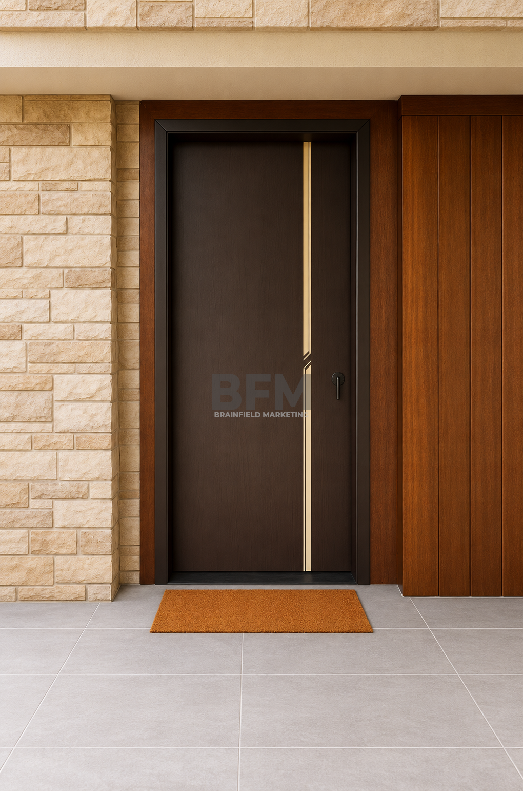 Zinc Alloy Modern Entrance Door Series