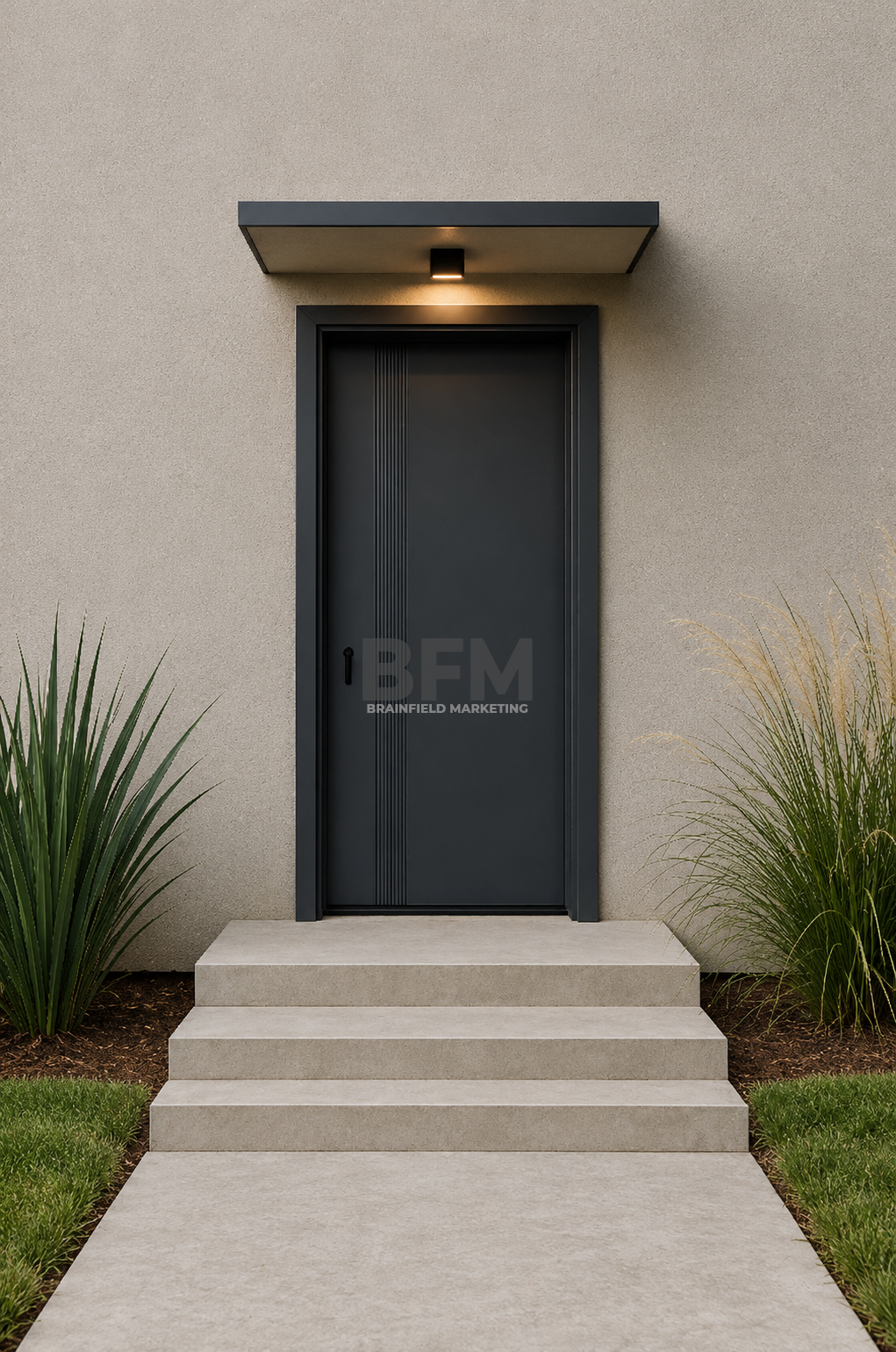 Zinc Alloy Modern Entrance Door Series