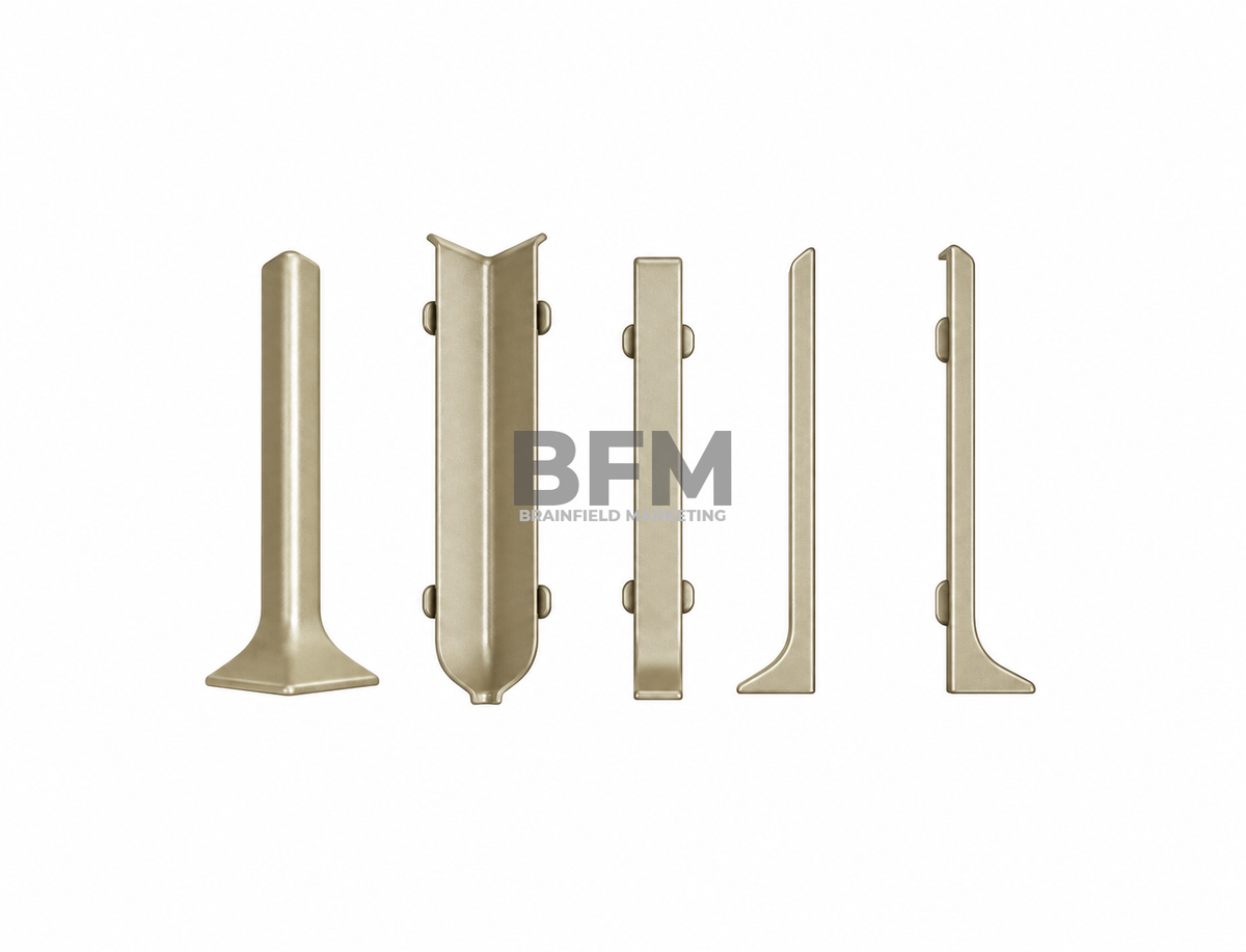 8cm Aluminum Baseboard Accessories – Champagne Gold