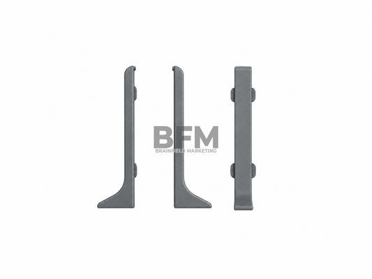 6cm Aluminum Baseboard Accessories – Slate Gray