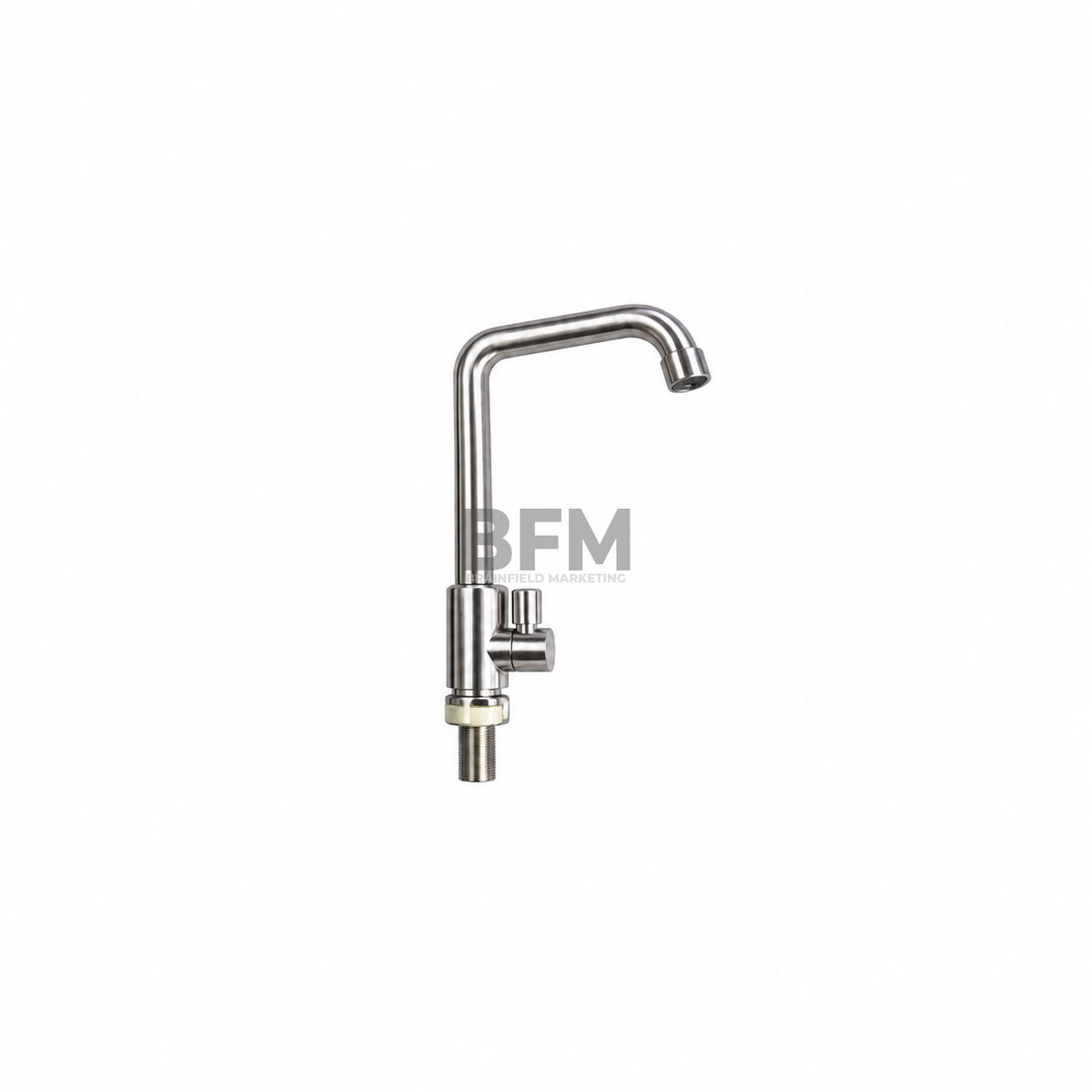 Stainless Steel Single Lever Kitchen Sink Faucet with Gooseneck Spout