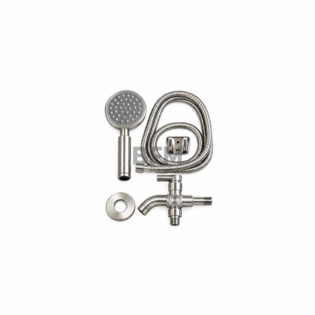 Stainless Steel Bathroom Shower Set with Handheld Shower and Wall Mount