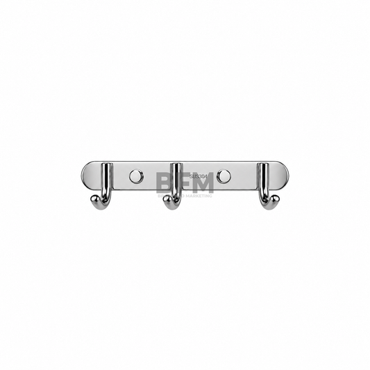 Stainless Steel Wall-Mounted Towel and Clothes Hook Rack