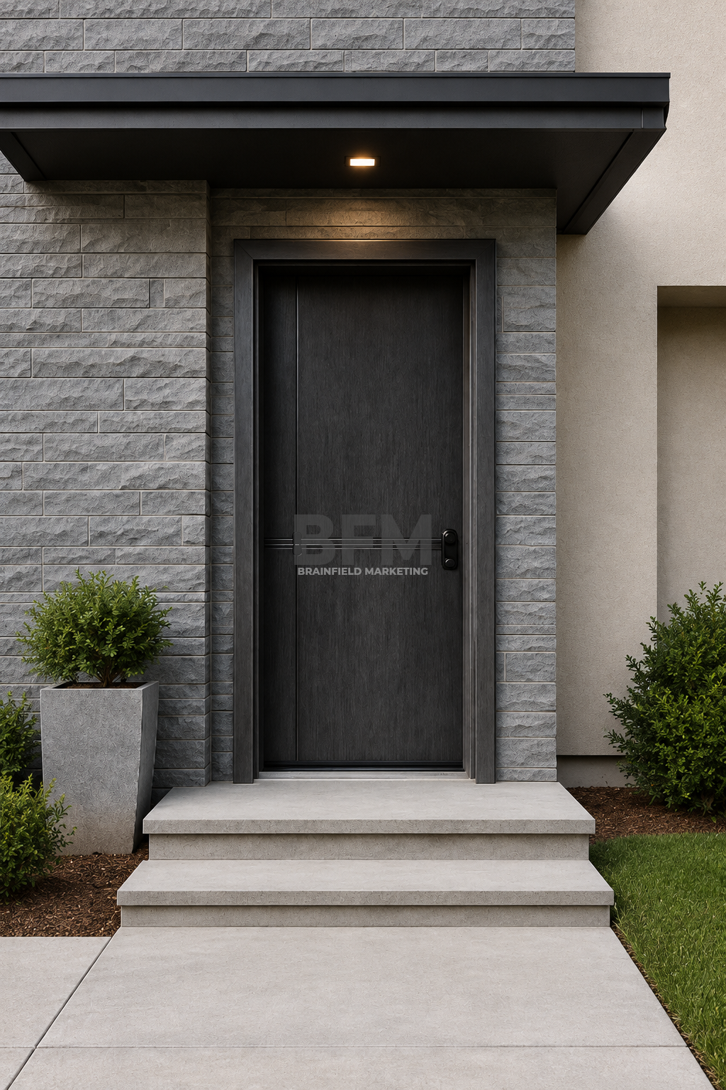 Zinc Alloy Modern Entrance Door Series