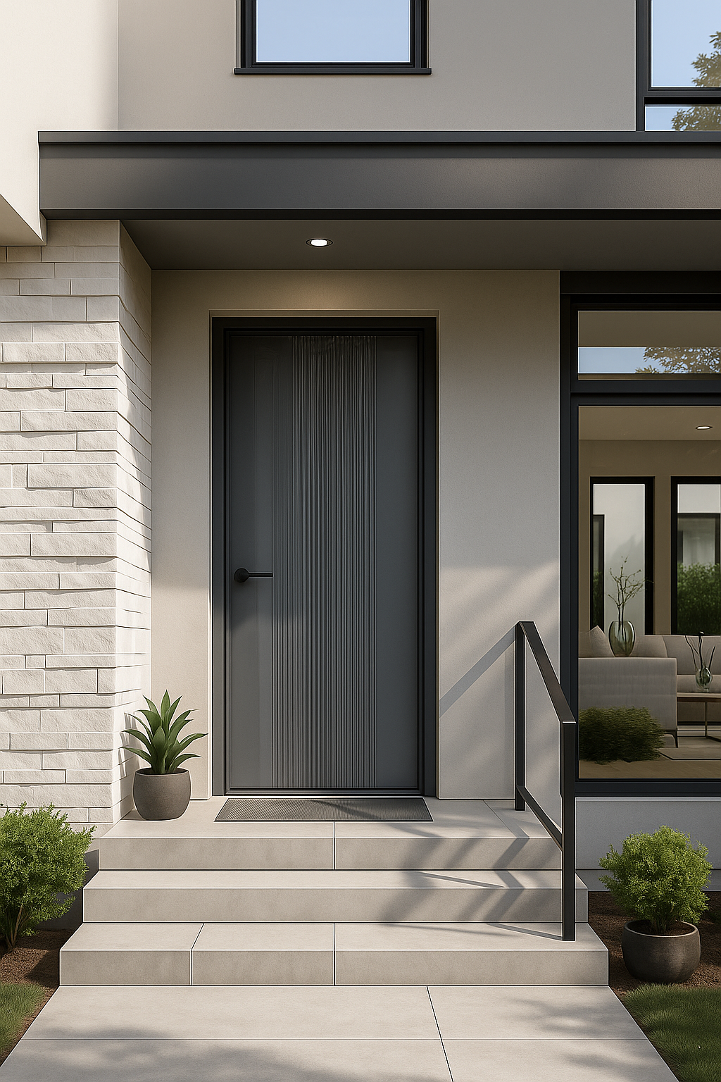Zinc Alloy Modern Entrance Door Series