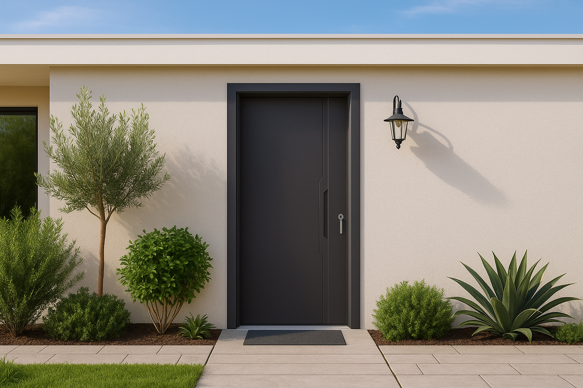 Zinc Alloy Modern Entrance Door Series