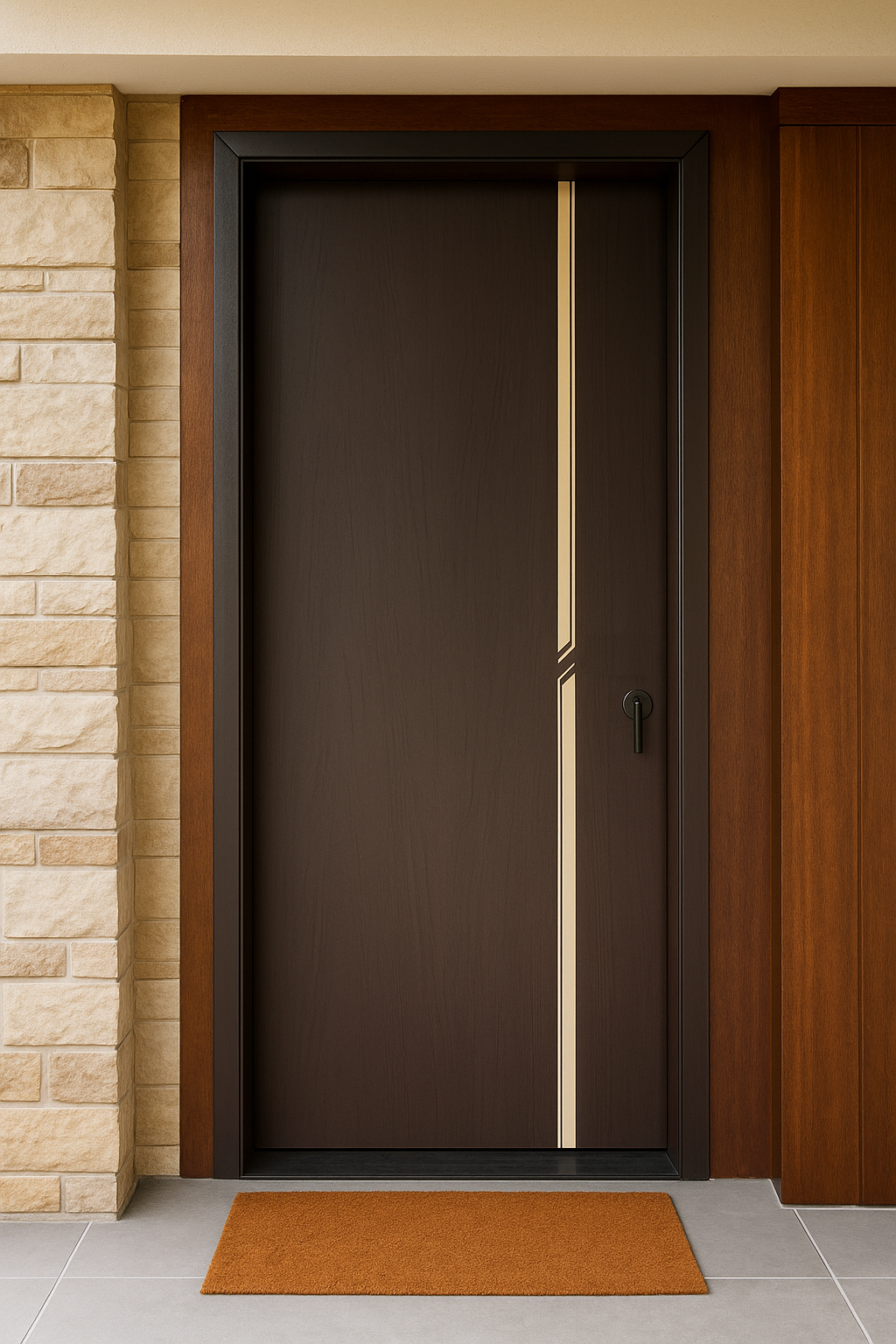 Zinc Alloy Modern Entrance Door Series