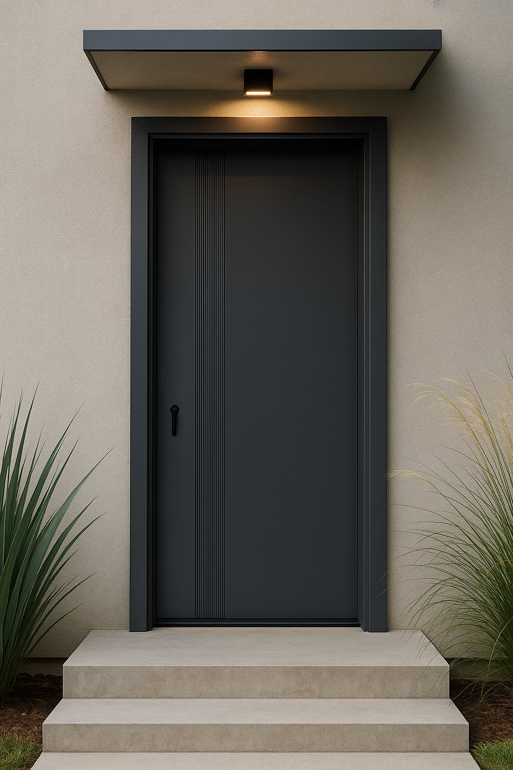 Zinc Alloy Modern Entrance Door Series