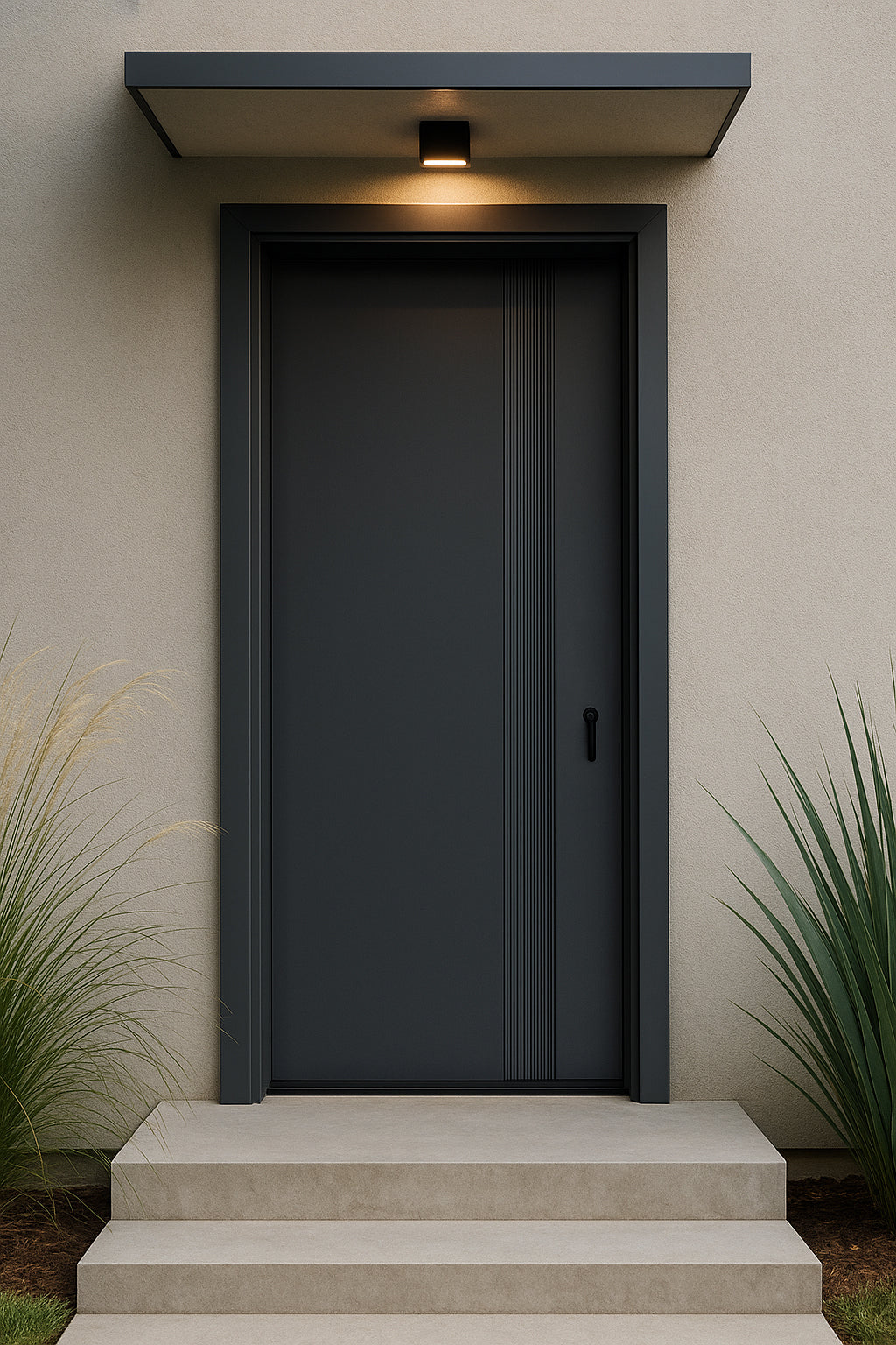 Zinc Alloy Modern Entrance Door Series