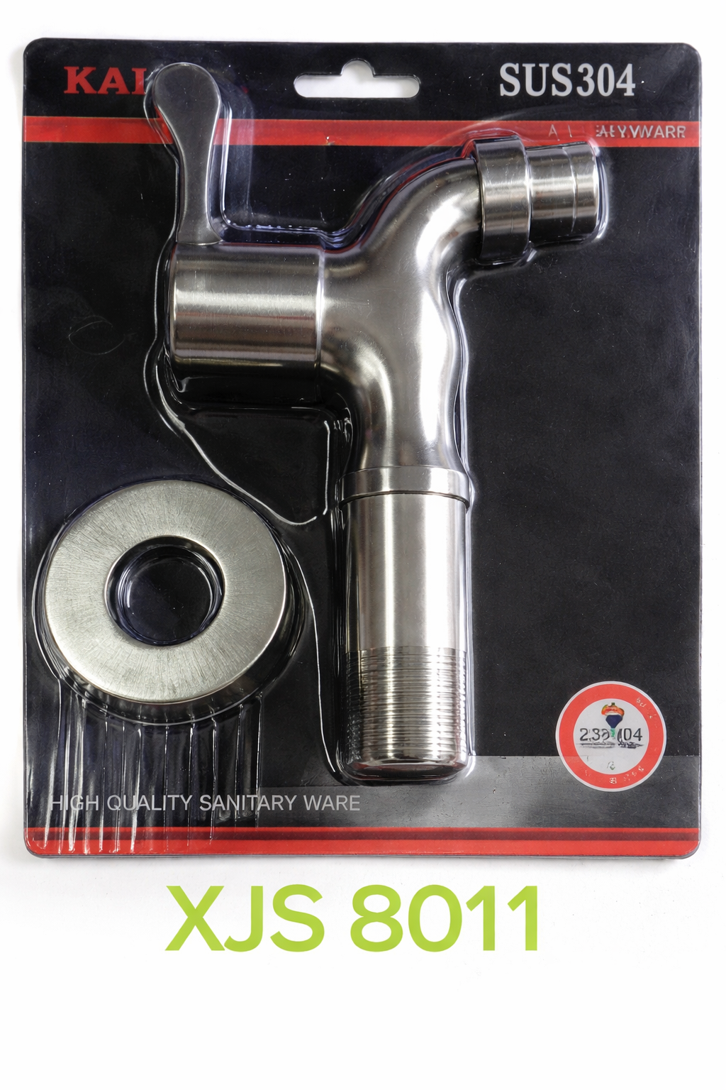 Stainless Steel Bathroom Faucet and Bib Tap Set for Sink and Toilet Use