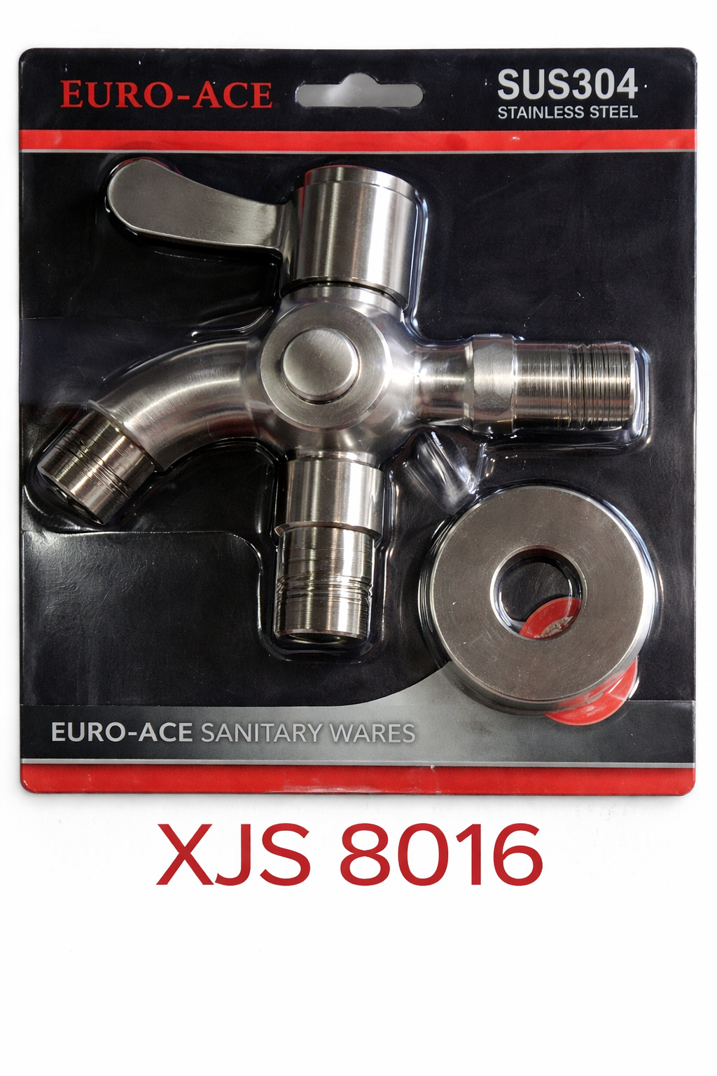 Stainless Steel Bathroom Faucet and Bib Tap Set for Sink and Toilet Use