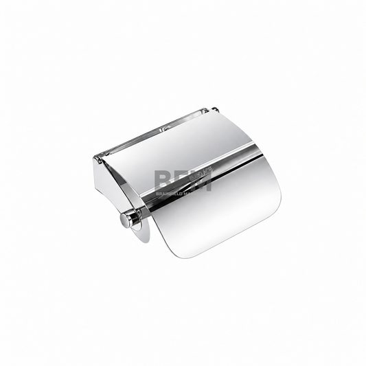 Stainless Steel Wall-Mounted Toilet Paper Holder with Cover