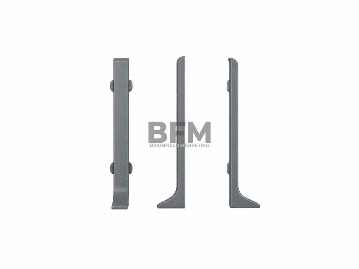 8cm Aluminum Baseboard Accessories – Slate Gray