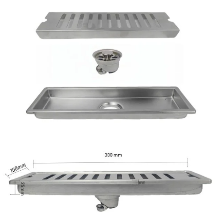 Stainless steel floor drain