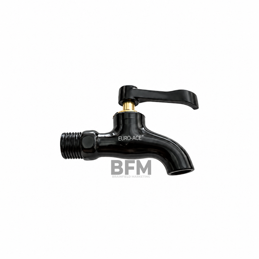 Stainless Steel Bathroom Faucet and Bib Tap Set for Sink and Toilet Use
