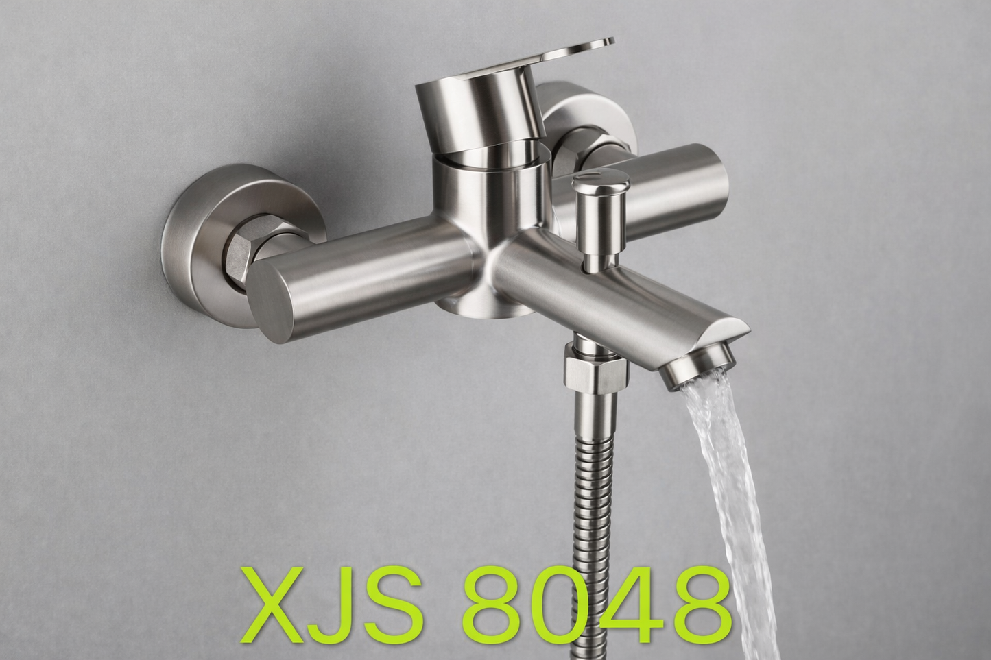 Stainless Steel Bathroom Shower Set with Handheld Shower and Wall Mount