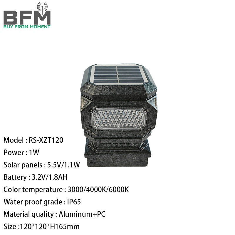 Solar light RS-XZT120-G / RS-XZT120-BR / RS-XZT120-B