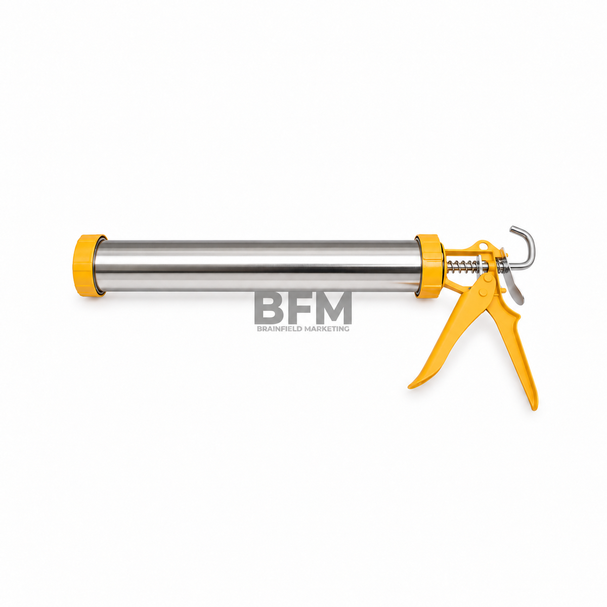 Enclosed Barrel Sealant Gun – Yellow & Silver