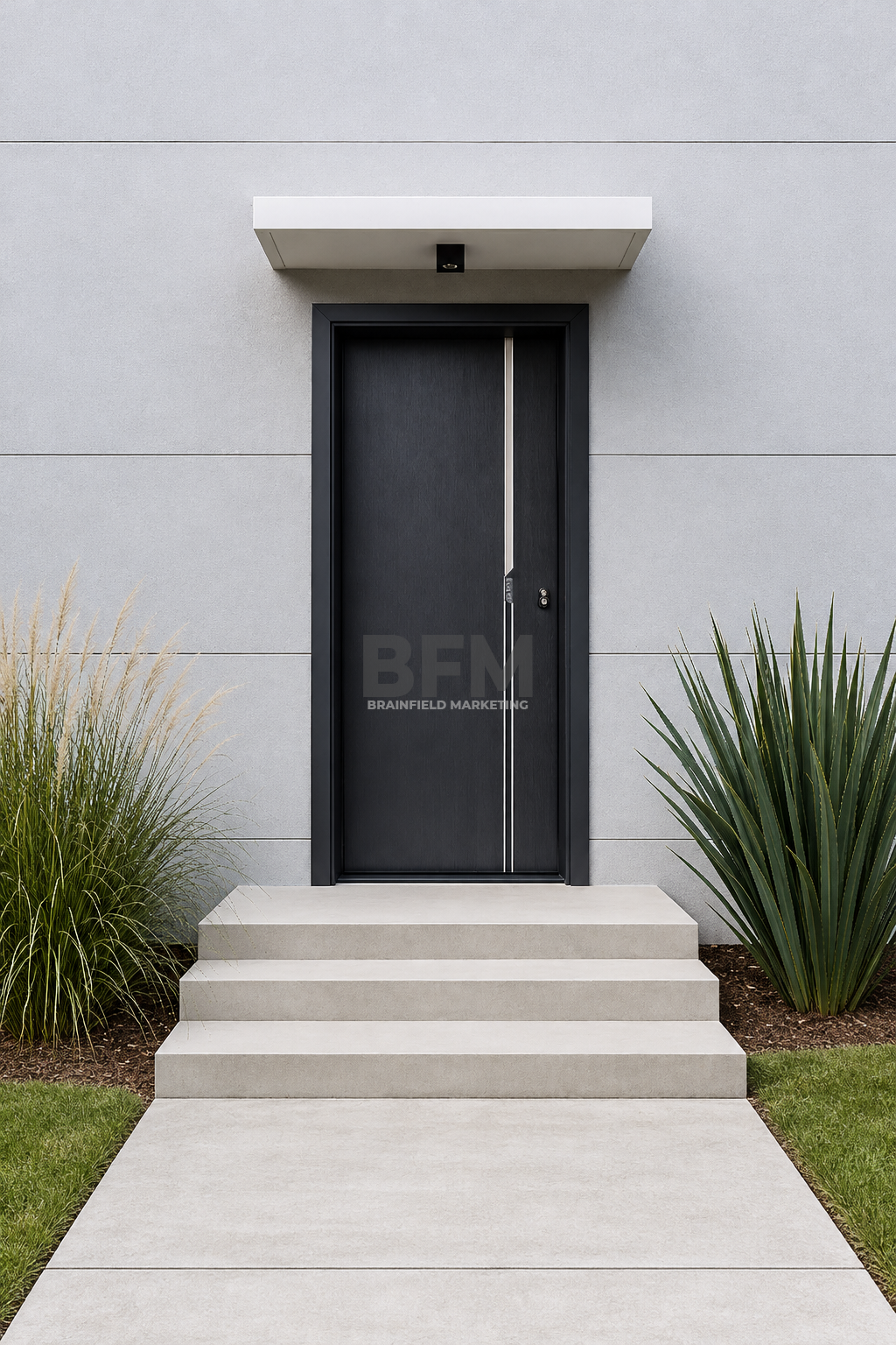 Zinc Alloy Modern Entrance Door Series