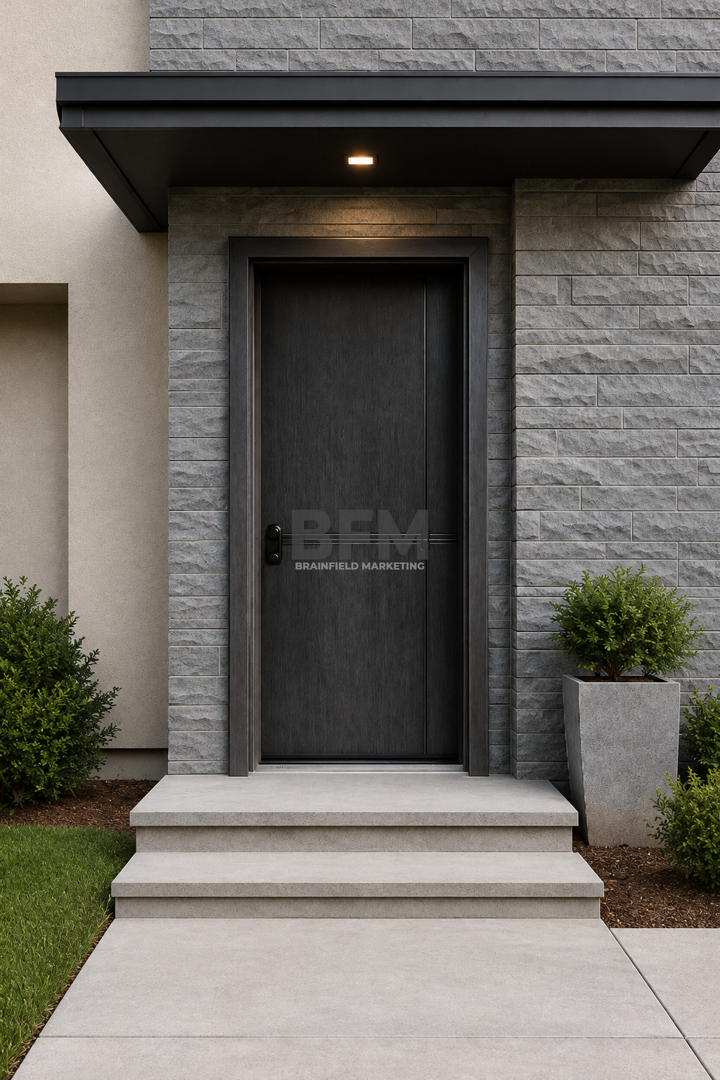 Zinc Alloy Modern Entrance Door Series