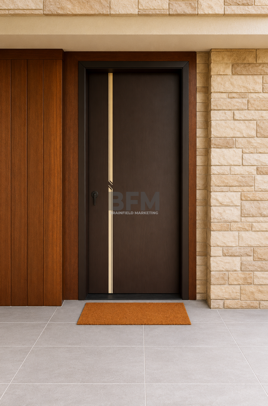 Zinc Alloy Modern Entrance Door Series