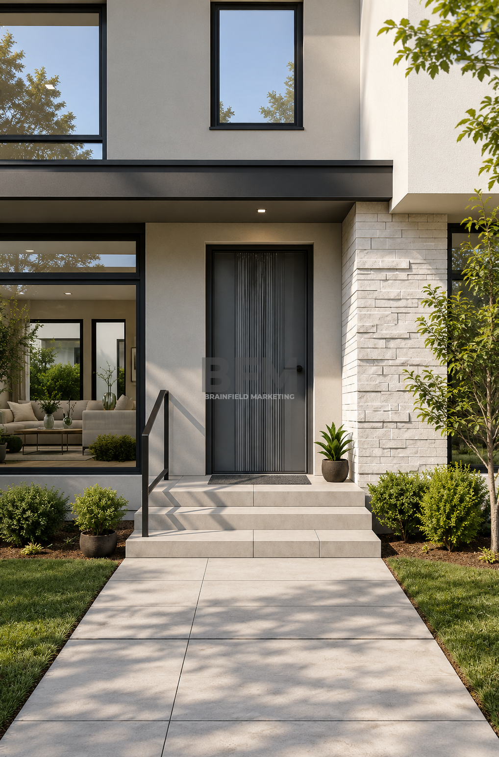 Zinc Alloy Modern Entrance Door Series